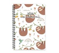 Tiny Rainbows 2026 Journal A5 To Do List Notebook Journal Diaries Ladies 2026 Diary Diary for Study Week To View Monthly Year Planner with Dotted Line Note Page Slim