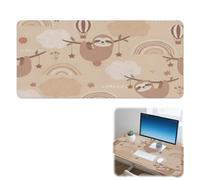 Tiny Rainbows Desk Mat Non-Slip Extra Large Mouse Mat with Smooth Surface Pu Leather Big Mouse Pad 90X42 CM Gaming Mousemat Office Desk Decor Office Gifts XXL Mousepad for School Home Table