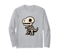 Tiny Raptor Explorer. Cute Kawaii Dino Adventure Long Sleeve T-Shirt