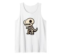 Tiny Raptor Explorer. Cute Kawaii Dino Adventure Tank Top