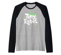 Tiny Rebel Caterpillar Graphic Design, Bug Apparel Kids Raglan Baseball Tee