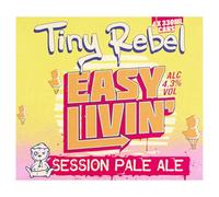 Tiny Rebel Easy Livin' 4 x 330ml - 4.3% ABV - Session Pale Ale - Craft Beer