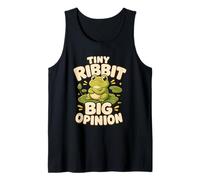 Tiny Ribbit Big Opinion Animal Humor Tank Top