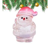 Tiny Santa Claus Figures - Santa Figurines, Glow in the Dark Miniature Christmas Figurines | Resin Party Ornaments for Home Holiday Mantel Tabletop Miniature Scenes Party
