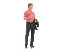 Tiny Scale Diorama Painted Figure Men with Suits Characters Building Accs Style 3