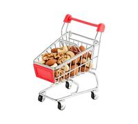 Tiny Shopping Cart - Doll House Ornaments - Supermarket Handcart,for Kids Boys Girls Doll House Fairy Gardens Pretend Play Architectural Model Making Photo Props