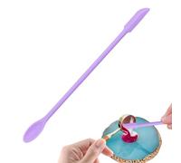 Tiny Silicone Spatula - Spoon, Stamp Silicone Spatula, Dustproof Spatula - Double Sided Silicone Spoon and Scraper, Wax Arts, Compact Spoon for Skin Care, Makeup, Bread, Dessert, Wax Stamp