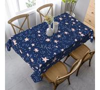 Tiny Star Tablecloth Rectangle 140x90 cm Galaxy Table Cover for Dining Table Wrinkle-Free Tablecloth for Home Indoor Outdoor Party Decoration