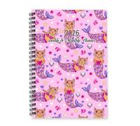 Tiny Stars 2026 Planner Diary A5 To Do List Notebook Daily Diary 2026 Stationery Gifts for Women Planner for School Week To View Monthly Year with Dotted Line Note Page Slim