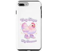 Tiny Steps Big Dreams Cute Chicken Aesthetic Motivational Case for iPhone 7 Plus/8 Plus