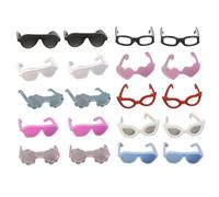 Tiny Sunglasses, 20 Pairs Doll Glasses Plastic Doll Sunglasses With 10 Styles Classic Retro Tiny Eyewear Mini For Crafts Dolls Pets Costume Cosplay Photo Props