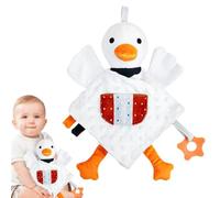 Tiny Swan Hand Puppet Calming Sleep Soother Soft Comfort Plush
