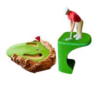 Tiny Tabletop Golf Game - Compact Fun Stress Relief - Pocket Golf Table Game - for Home Office Den Bedroom Golfers Coworkers Men Dad Grandpa Boyfriend