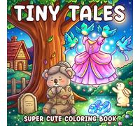 Tiny Tales Coloring Book: Whimsical Fairycore Coloring Pages for Adults and Teens Featuring Adorable Woodland Friends, Magical Adventures and Charming Cottage Scenes for Stress Relief