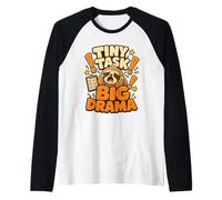 Tiny Task Big Drama Planner Humor Raglan Baseball Tee