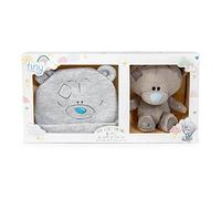 Tiny Tatty Teddy Baby Hat and Bear Gift Set, Grey