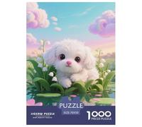Tiny Teacup Poodle 1000 Piece Jigsaw Puzzle Educational Games Creative Pet Dog Jigsaws Color Challenge for Adults And Kids 70x50cm/1000pcs