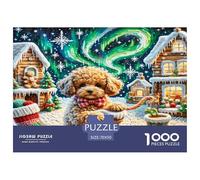 Tiny Teacup Poodle 1000 Piece Jigsaw Puzzles Fun Challenging Modern Pet Dog for Family Activity Game Creativity & Gift Giving Suitable for Children & People Aged 14+ 70x50cm/1000pcs