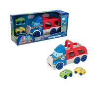 Tiny Teamsterz Car Transporter Playset | Includes 2 Soft Touch Cars