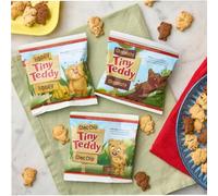 Tiny Teddy Biscuits Variety Pack 25g - Assortment of Chocolate,Honey,Choc Chip Flavors of Mini Biscuits Packs - Ideal for school or lunch box,work snacks. (30 x Packs)