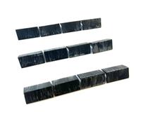 Tiny Tiles 12 Pieces 1:12th Scale Dolls House Miniature Styrene Angled Ridge Roof Tiles in Aged Slate Grey
