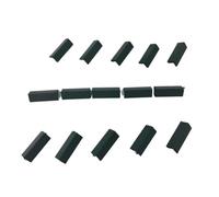 Tiny Tiles 12 Pieces 1:12th Scale Dolls House Miniature Styrene Angled Ridge Roof Tiles in Slate Grey