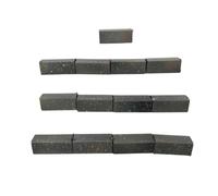 Tiny Tiles 12 Pieces 1:12th Scale Dolls House Miniature Styrene Angled Ridge Roof Tiles in Weathered Grey