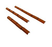 Tiny Tiles 15 Pieces 1:24th Scale Dolls House Miniature Styrene 1/2 Round Ridge Roof Trim/Roof Caps in Terracotta