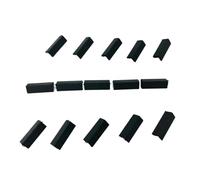 Tiny Tiles 15 Pieces 1:24th Scale Dolls House Miniature Styrene Angled Ridge Roof Trim/Roof Caps in Slate Grey