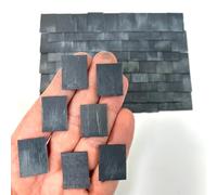 Tiny Tiles 250 Pieces 1:12th Scale Dolls House Miniature Styrene Roof Tiles Age 14+ in Aged Slate Grey