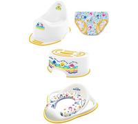 Tiny To Tots Baby Shark Toilet Training Bundle - White/yellow