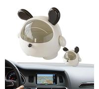 Tiny Trash Can For Desk - ABS Cartoon Animal Cute Small Trash Can With Lid - Odor-Proof Multi-functional Storage Bags, Baskets, Boxes & Cases For Storage, Makeup, Table