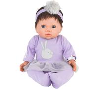Tiny Treasure - Doll W/ Brown Hair & Purple Tutu Dress (30140) Toy NEW