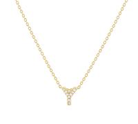 Tiny Treasures 18ct Yellow Gold 0.04ct Love Letter Y Necklaces