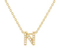 Tiny Treasures 18ct Yellow Gold 0.07ct Love Letter N Necklaces