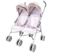 Tiny Treasures Double Folding Dolls Pushchair