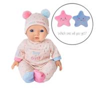 Tiny Treasures Gender Reveal 14 inches Babay Doll