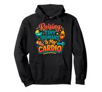 Tiny Tribe Threads Raising Small Humans Is My Cardio Mom Pullover Hoodie