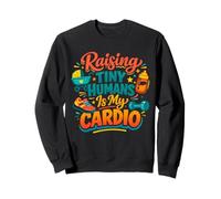 Tiny Tribe Threads Raising Small Humans Is My Cardio Mom Sweatshirt