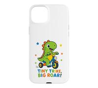 Tiny Trike Big Roar Dinosaur Cute Dino Riding Tricycle Kids Case for iPhone 15 Plus