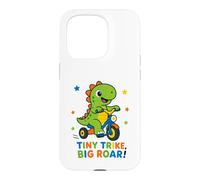 Tiny Trike Big Roar Dinosaur Cute Dino Riding Tricycle Kids Case for iPhone 15 Pro