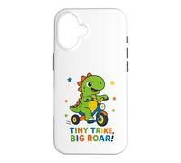 Tiny Trike Big Roar Dinosaur Cute Dino Riding Tricycle Kids Case for iPhone 16