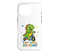 Tiny Trike Big Roar Dinosaur Cute Dino Riding Tricycle Kids Case for iPhone 16 Pro