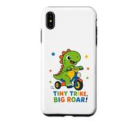 Tiny Trike Big Roar Dinosaur Cute Dino Riding Tricycle Kids Case for iPhone XS Max