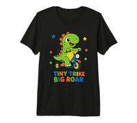 Tiny Trike Big Roar Dinosaur Cute Dino Riding Tricycle Kids Premium T-Shirt