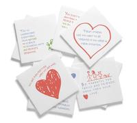 Tiny Truths Kids Napkins - 50 Unique Hand-Drawn Style Wisdom Phrases - fun Disposable Paper Napkins for School Lunchbox - Positive Affirmations - Parties & Everyday Smiles - Girls & Boys of All Ages