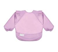 Tiny Twinkle Baby Bibs Mess Proof Baby Bib Waterproof Feeding Bibs Weaning Bibs For Toddlers 6-24months Machine Washable and Adjustable Side Closure Great for Travel Baby Food Bibs, Lilac