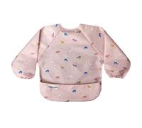 Tiny Twinkle Long Sleeve Bib for Babies & Toddlers | Waterproof Smock Bib for Eating | Machine Washable & Mess-Proof Feeding Essentials | Newborn Shower Gift (Unicorn Confetti, 2-4Y)