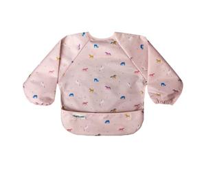 Tiny Twinkle Long Sleeve Bib for Babies & Toddlers | Waterproof Smock Bib for Eating | Machine Washable & Mess-Proof Feeding Essentials | Newborn Shower Gift (Unicorn Confetti, 2-4Y)