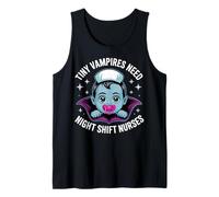 Tiny Vampires Need Night Shift Nurses Pediatric Nurse Tank Top
